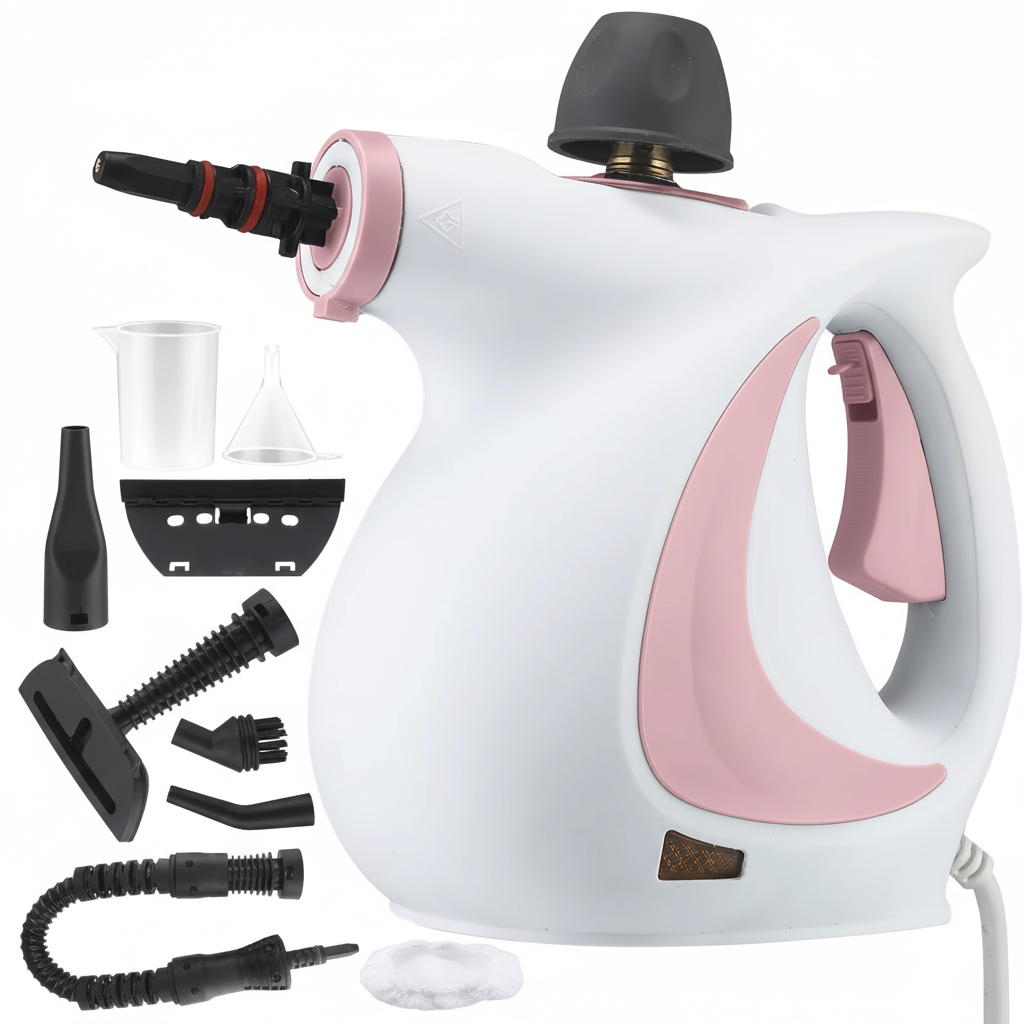 Pink and White Steamer